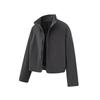 Ropa Vintage Otoño 2025 Japonés High Street Color Sólido Casual Chaqueta de Cuello Alto Retro Abrigo Holgado para Pareja para Hombre