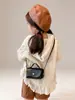 Bolsa de Mão e Transversal Infantil Simples com Tampa Flip-Top, Bolsa Pequena Retro de Cor Sólida para Meninas, Acessórios de Princesa para Bebê, Porta-Moedas Atacado