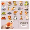 20 adesivos magnéticos de geladeira originais 3D de animais estilo B para educação cognitiva infantil, adesivos magnéticos decorativos DIY à prova d'água