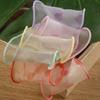 Hilo de lunares con borde horneado, hilo de nieve con lazo, accesorios para el cabello, material de bricolaje, ropa, sombrero de paja, embalaje de flores, cinta de impresión