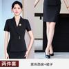 Traje de verano fino de manga corta de alta gama para mujer, ropa de negocios, elegante tienda de joyas, tienda de oro, ropa de trabajo, traje