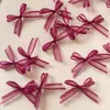 Outono e Inverno Novo Laço de Organza Preto e Branco Renda de Malha Rosa Pequeno Laço Joias para Unhas Acessórios de Unha