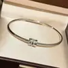 Pulsera de Plata de Ley S925 Finamente Elaborada de Gama Alta de Cuatro Filas Estilo Engranaje, Pulsera Versátil de Primavera Exquisita de Lujo Ligero para Mujer