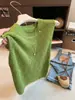 Chaleco de punto calado con cuello redondo estilo coreano para mujer, nuevo verano 2026, top holgado y adelgazante