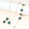 Collar CDD Clover ciruela para mujer largo traje caliente pulsera aretes comercio electrónico transfronterizo suministro comercio exterior tienda de fábrica