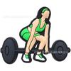 Accesorios para Zapatos Deportivos y de Fitness, Hebillas Decorativas de PVC Crocs, Hebillas de Flor de Goma Suave para Zapatos, Hebillas Decorativas de Mancuernas, Hebillas