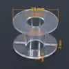 Estrutura de Indutor Transparente ABS Divisor de Frequência Bobina de Indutor Oca Carretel Suporte Redondo de Plástico Carretel de Fio Integrado Áudio