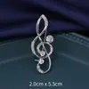 Moda Europeia e Americana Broche de Luxo de Alta Qualidade Nota Criativa Corpete Roupas Pin Acessórios de Vestuário Símbolos Musicais Femininos