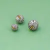 Seiko Diamante Mortero Separador Cuentas S925 Plata de Ley Pinzas Pluma de Cobre Cuentas de Plata Cuenta Redonda Accesorios DIY Pulsera Xizang Accesorios de Plata