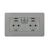 Comercio exterior 86 panel de enchufe de pared estándar europeo Europeo estándar europeo Alemán 16A regulación estándar alemán enchufe USB