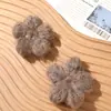 Flores de felpa vintage de otoño e invierno, flores de ganchillo hechas a mano, ligas para el pelo DIY, accesorios para el cabello, broches, accesorios florales para ropa