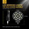 Luz de Trabalho 7 Polegadas 17 LEDs 51W Totalmente de Alumínio Luz de Carro LED Luz de Carro Modificada Holofote Off-Road Luz de Veículo de Engenharia