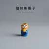 ZAKKA Mercearia Japonesa Artesanato em Resina Enfeites Decorações para Casa Gato Laranja Acessórios para Interior de Carro