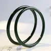 Pulseira de Jade Hetian Natural de Xinjiang Pulseira de Jade Verde Escuro Pulseira Redonda de Jade Feminina Presente Sodalita Atacado