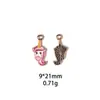 Colgante Serie Día de San Valentín Corazón Enano DIY Aleación Esmalte Accesorios de Joyería Llavero Colgante Transfronterizo
