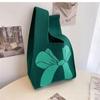 Bolsa Tote con Peso y Engrosada para Mujer, Bolsa de Regalo, Bolso de Mano, Bolso Tipo Cubo, Bolso de Punto, Bolso de Mano de Moda