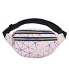 Cross-border novo PU esportes bolsa de ombro multi-camada moda laser bolsa de cintura brilhante de couro homens e mulheres bolsa de mensageiro atacado