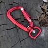 Gancho de escalada con anillo giratorio de bloqueo automático tipo T-FlyD, hebilla de perro de aleación de aluminio, hebilla para mascotas, fábrica de origen para exteriores