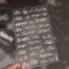 Tomoni Pegatinas Finas y Flexibles para Uñas Estilo Ins Modernas y de Moda Calcomanías para Uñas Minimalistas con Diseños Florales y de Texto Decoraciones para Uñas