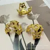 Cuentas de Sirena Coloridas con Flor de Tres Pétalos Incrustada de Diamantes Base de Flor de Aleación Base de Flor de Mariposa Accesorios para Ensartar Cuentas Espaciadoras para Pulseras y Collares DIY