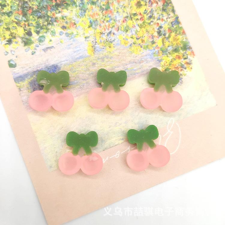 透明粉色大樱桃小号