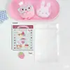 Estilo ins linda chica tarjeta pinza para el pelo tarjeta de papel accesorio para el pelo material de embalaje clip de embalaje hecho a mano DIY dibujos animados pinza para accesorios de pelo