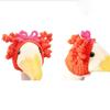 Comércio exterior Amazon Cross-border Hot Sale Handmade Crocheted American Goose Peruca Chapéu Bonito Decorativo Pet Chapéu