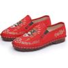 Primavera 2025 Nuevos Zapatos Hanfu Antiguos Zapatos Bordados Vintage Zapatos de Tela Bordados de Pekín Antiguo Zapatos Sociales Zapatos de Red