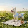 Chaleco Enfriador para Perros de Primavera y Verano con Bolsa de Hielo, Adecuado para Perros Pequeños y Medianos como Bichón, Ropa para Mascotas