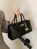 Bolso Cruzado de Mujer con Textura de PU Transfronterizo para Viaje Diario, Bolso de Mano de Color Sólido, Bolso Cruzado para Mujer, Nuevo Modelo de Invierno 2024