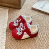 Zapatos Deportivos para Niñas Primavera y Otoño Estilo Retro Alemán de Entrenamiento Zapatos Caminadores para Niños Bloques de Color Suela Suave Antideslizantes Casuales Funcionales para Niños Pequeños