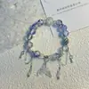 Ventas Directas de Fábrica Changyue Jinming Vino de Mora Derivado Pulsera de Vidrio Hecha a Mano Pulsera de Borlas Multicapa de Alto Valor y Gama Alta