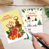 Tarjetas de invitación para fiesta navideña transfronteriza Feliz Navidad Fiesta de Año Nuevo Tarjetas de felicitación navideña