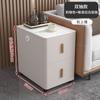 A6T Sofá Gabinete Lateral Gabinete Lateral Sala de Estar Hogar Mesa de Centro Pequeña de Cristal Lujo Ligero Simple Moderno Mesa Pequeña Removible