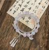 Pulsera Mori Esmalte Mariposa Verde Pulsera Media Pulsera para Hombres y Mujeres Temperamento Moderno Cristal Blanco para Mejores Amigos Accesorios