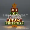 Enfeites de Natal para Casa Europeus e Americanos Papai Noel Brilhante Luz Noturna Artesanato em Madeira