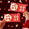 Novos Envelopes Vermelhos Dobráveis 3D para Feliz Primeiro Aniversário e Celebração dos Cem Dias, Bênçãos Criativas para Netos e Bisnetos
