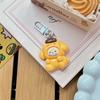 Nuevo Colgante de Dibujos Animados de Sanrio de Tarjeta Grande Colgante Gordo Dulce Blanco Hebilla Accesorios para Bolsa de Estudiante Llavero Divertido