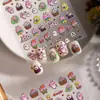 Pegatinas de Uñas Artísticas Conejo Rosa Dopamina 3D Taza de Agua Impermeables Pegatinas Adhesivas Impermeables para Planificador Funda de Teléfono Uñas DIY