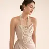 Colar de pérolas de vidro multicamadas simples para todas as mulheres Longa Cadeia de Lã Foto Recém-Casada Palácio Vintage Cheongsam Jóias