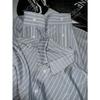 Yuran 26 Estilo Nuevo de Principios de Primavera Hilo Mezclado de Modal Tencel Amigable con la Piel Rayas Teñidas en Hilo Camisa Holgada de Manga Larga