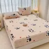 Sábana Cálida de Piel de Conejo de Invierno Protector de Colchón Espeso de Leche Polar Cubierta de Cama Antideslizante Cubierta de Ropa de Cama Cubierta Antipolvo