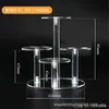 Soporte de Exhibición de Acrílico Transparente Mesa Redonda Creativa Stand Joyería Estante de Joyería Multi-Posición Estante de Almacenamiento de Barra Hecho a Mano