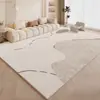 Tapete de Estilo Geométrico Simples para Sala de Estar Tapete para Mesa de Centro Tapete de Grande Área Cobertura Total Tapete Antiderrapante Resistente a Manchas Fácil de Limpar Capacho