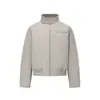 Chaqueta Bomber con Cuello de Piel Harrington Abrigo de Algodón Chaqueta Gruesa de Algodón para Pareja Chaqueta Holgada de Algodón para Hombre Cleanfit