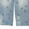 Fabricante Mayorista de Ropa para Mujer Transfronteriza Primavera 2026 Nuevo Estilo Europeo y Americano Jeans Casuales de Corte Holgado con Pedrería de Cinco Estrellas en Toda la Superficie