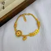 Loja de Ouro Mesmo Estilo Banhado a Ouro Cabacinha Bússola Oito Tesouros Pingente de Borla Novo Vintage Bússola da Fortuna Conjunto de Anel e Pulseira