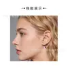 Pendientes de Piercing de Zirconia de Colores Gotas de Agua, Versión Dual Chapada en Oro de Aleación de Titanio, Pendientes Apilables Unisex, Suministro Transfronterizo