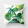 Fronha de Poliéster com Estampa de Planta Tropical Moda Capa de Almofada de Tecido para Escritório Sofá Casa Fronha de Poliéster