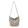 Bolsa de Mão Feminina Minimalista Tendência Estilo Coreano Moda Bolsa de Ombro 2026 Novo Modelo Nicho Simples Bolsa de Ombro de Bolinhas Atacado